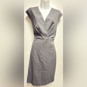 J. Crew Charcoal Wrap Mini Dress